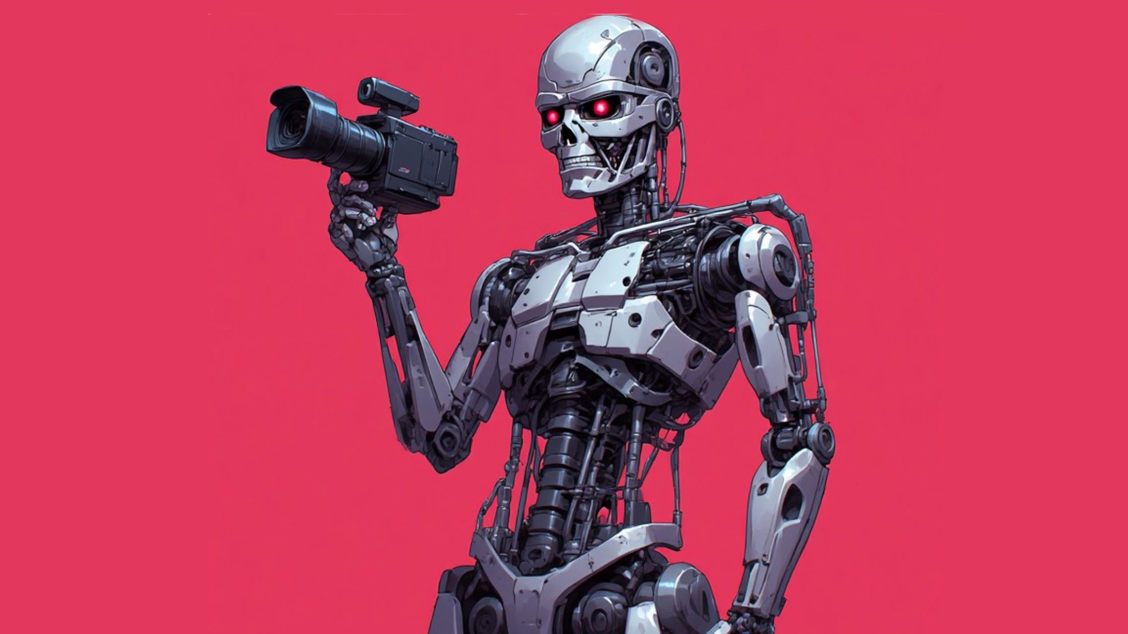 Robot with a video camera